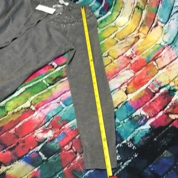 NY&C size small button up sweater cardigan gray - Picture 9 of 15